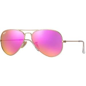 pink ray ban aviators good condition